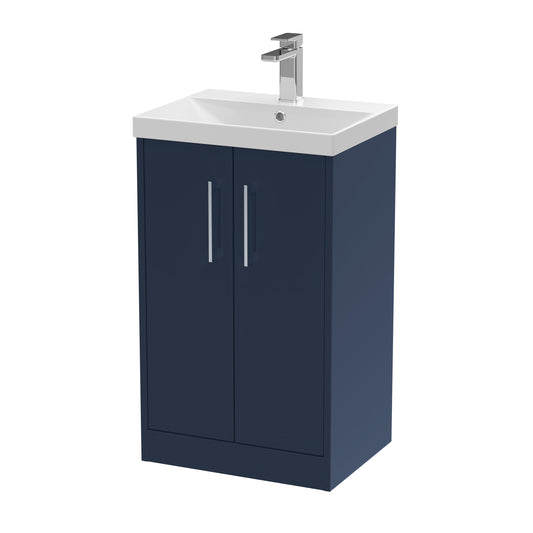 Hudson Reed 500mm Floor Standing 2-Door Vanity & Basin 3