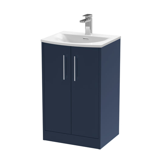 Hudson Reed 500mm Floor Standing 2-Door Vanity & Basin 4