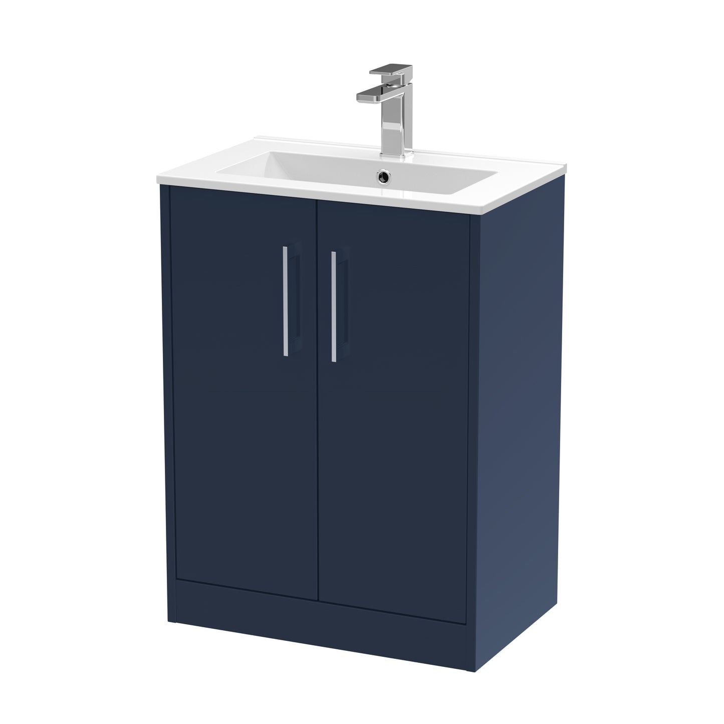 Hudson Reed 600mm Floor Standing 2-Door Vanity & Basin 2