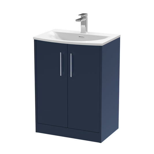 Hudson Reed 600mm Floor Standing 2-Door Vanity & Basin 4