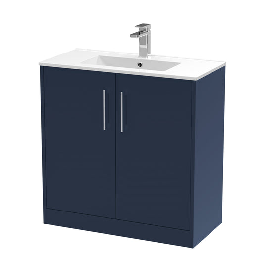 Hudson Reed 800mm Floor Standing 2-Door Vanity & Basin 2