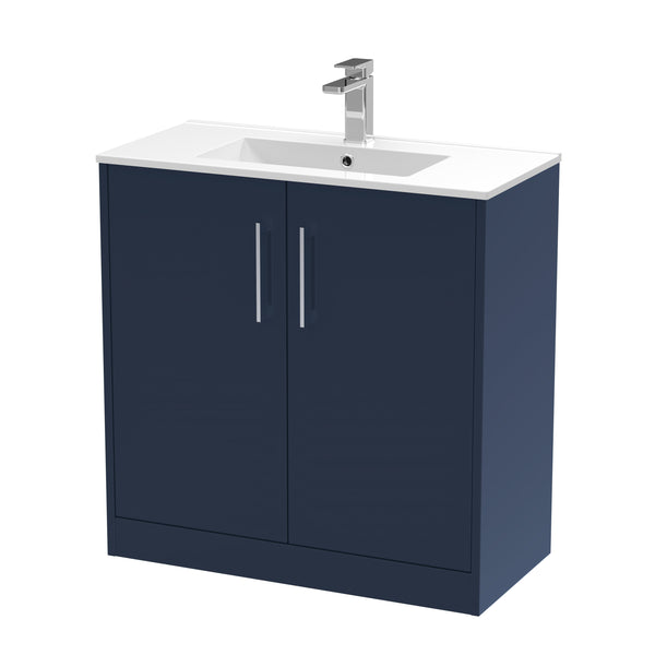 Hudson Reed 800mm Floor Standing 2-Door Vanity & Basin 2