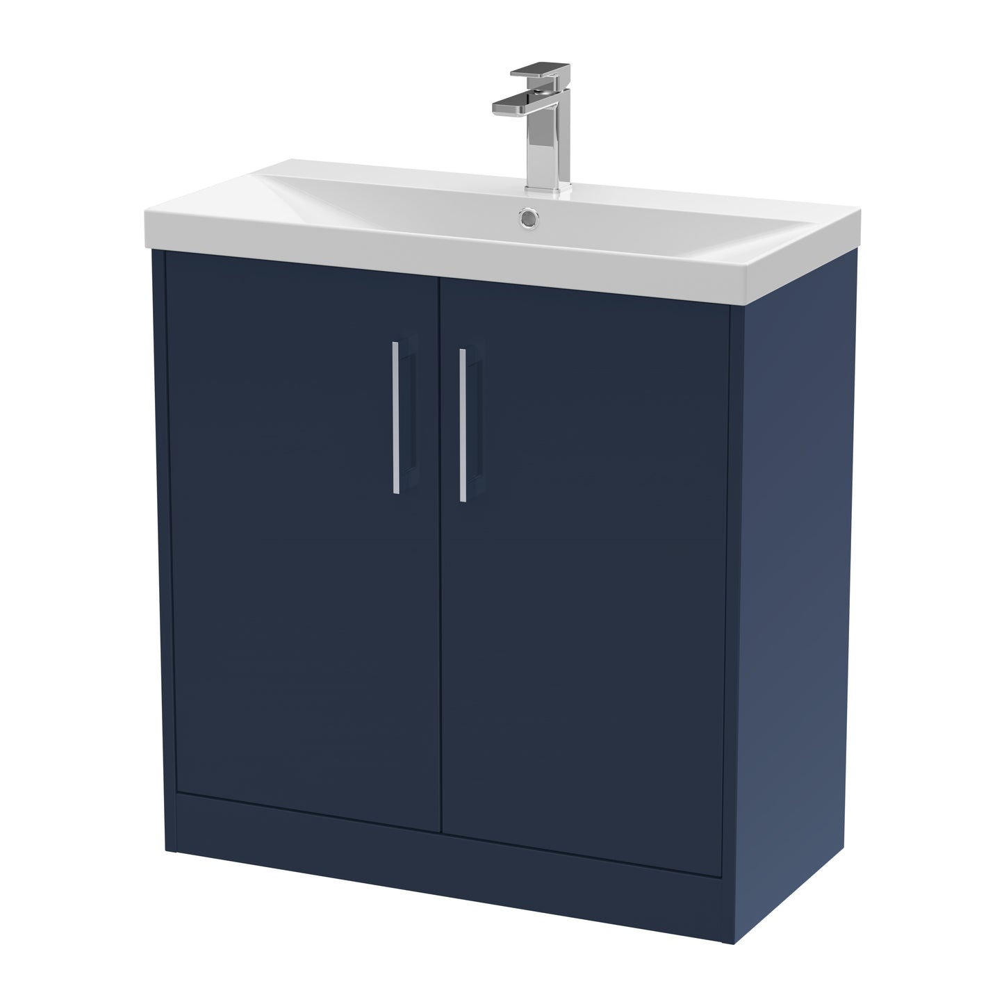 Hudson Reed 800mm Floor Standing 2-Door Vanity & Basin 3