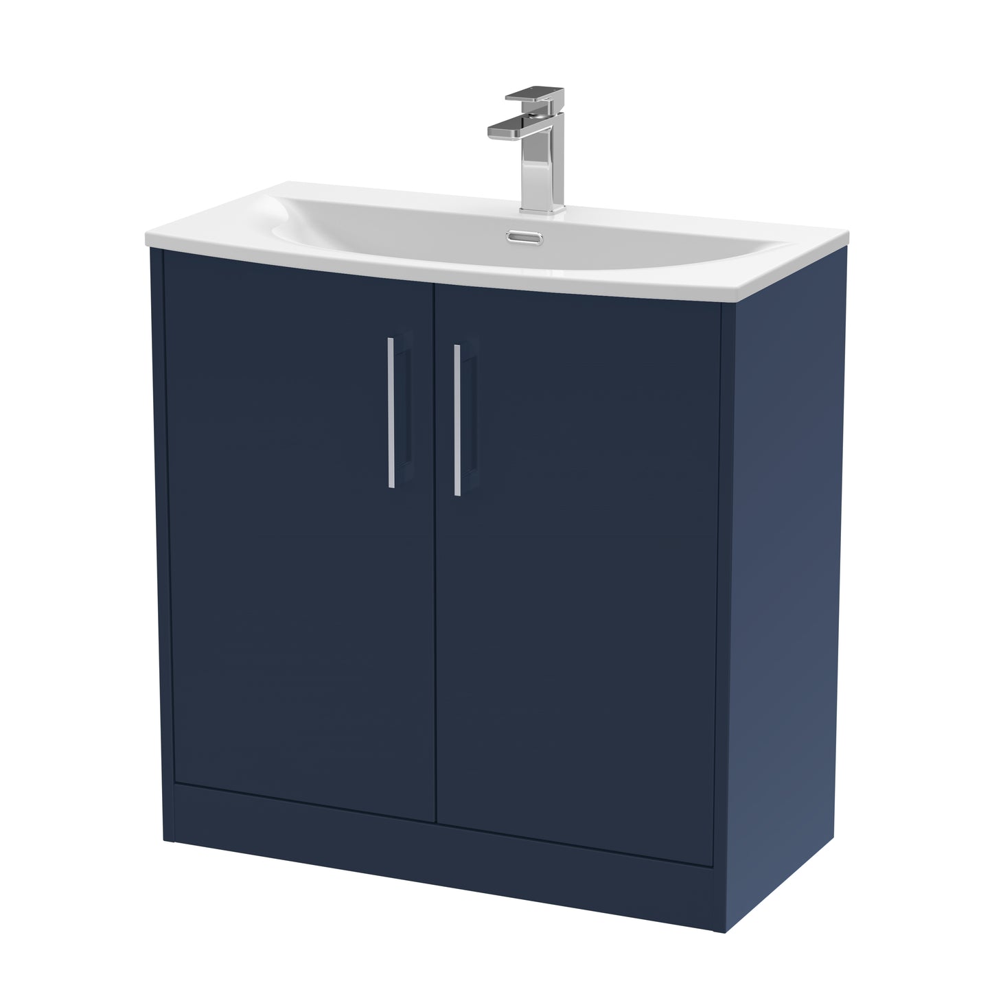 Hudson Reed 800mm Floor Standing 2-Door Vanity & Basin 4