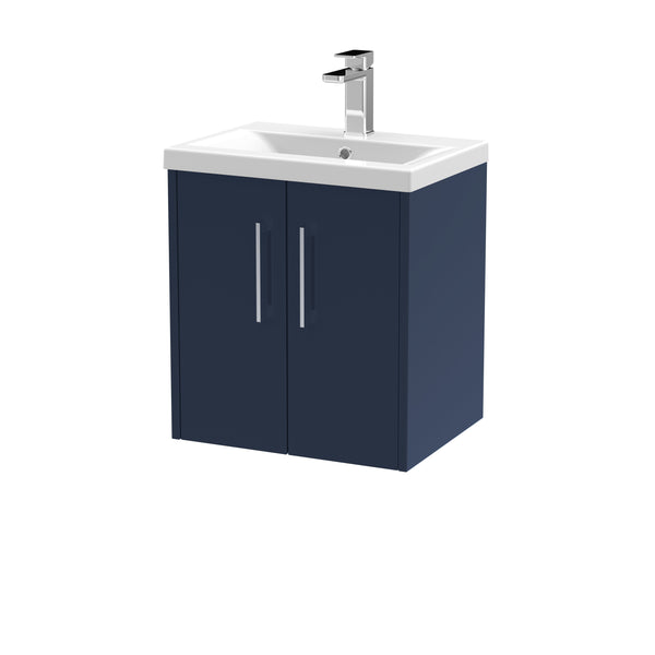 Hudson Reed 500mm Wall Hung 2-Door Vanity & Basin 1