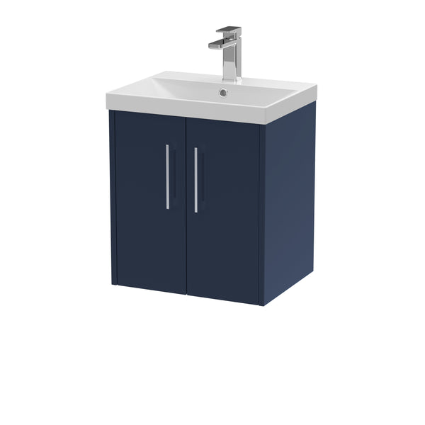 Hudson Reed 500mm Wall Hung 2-Door Vanity & Basin 3