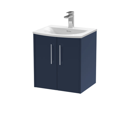 Hudson Reed 500mm Wall Hung 2-Door Vanity & Basin 4