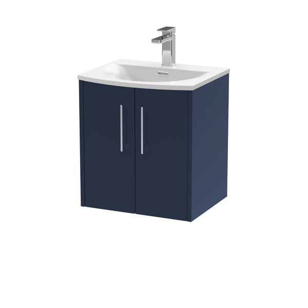 Hudson Reed 500mm Wall Hung 2-Door Vanity & Basin 4