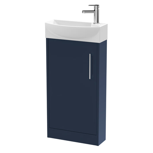 Hudson Reed 440mm Floor Standing 1-Door Unit & 1TH Basin LH