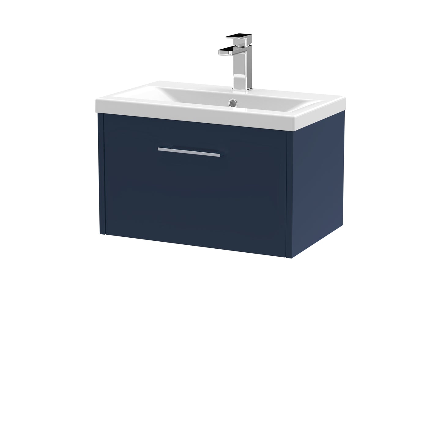 Hudson Reed 600mm Wall Hung Single Drawer Vanity & Basin 1