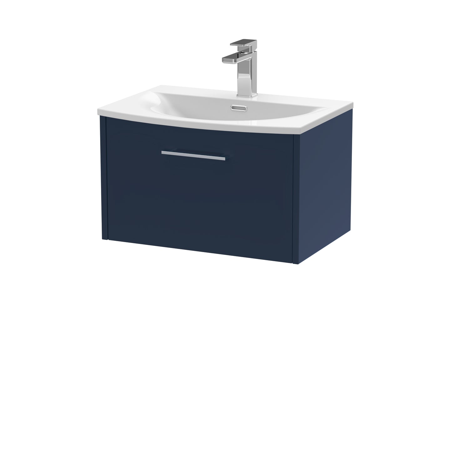 Hudson Reed 600mm Wall Hung Single Drawer Vanity & Basin 4