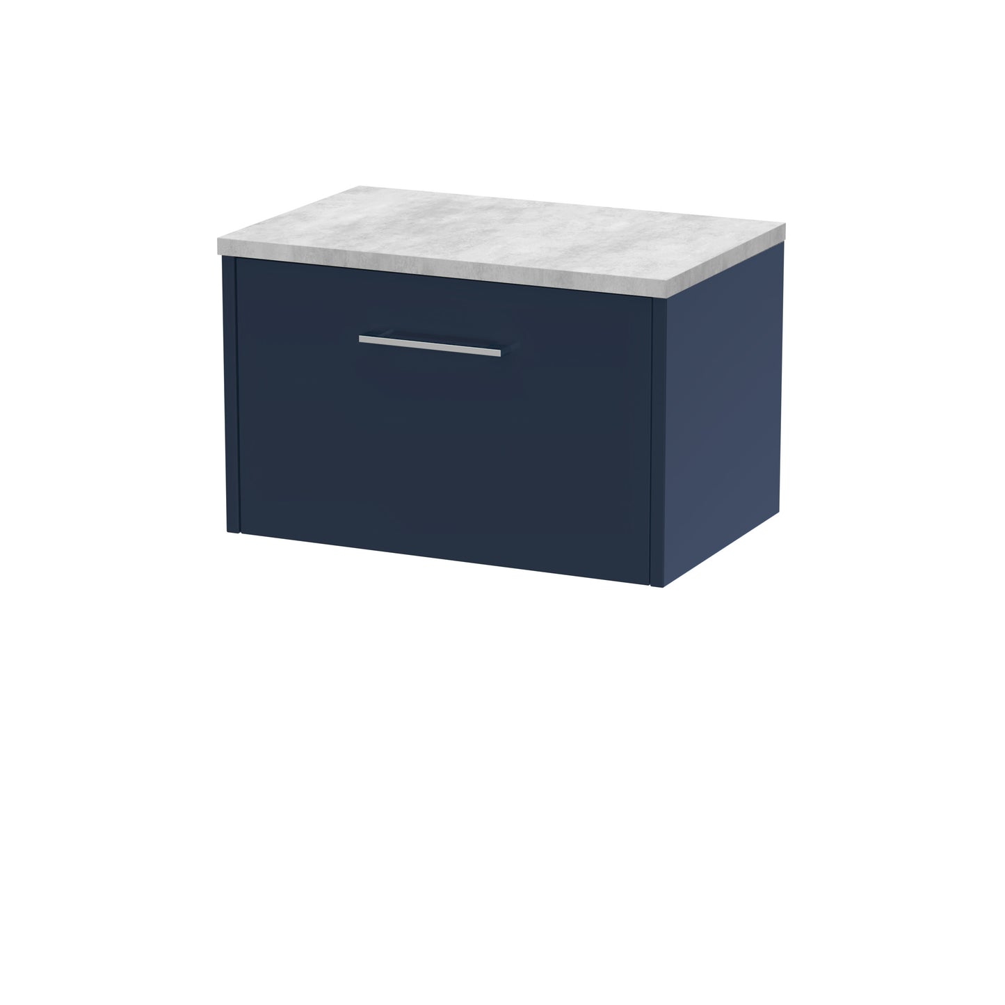 Hudson Reed 600mm Wall Hung Single Drawer Vanity & Laminate Worktop