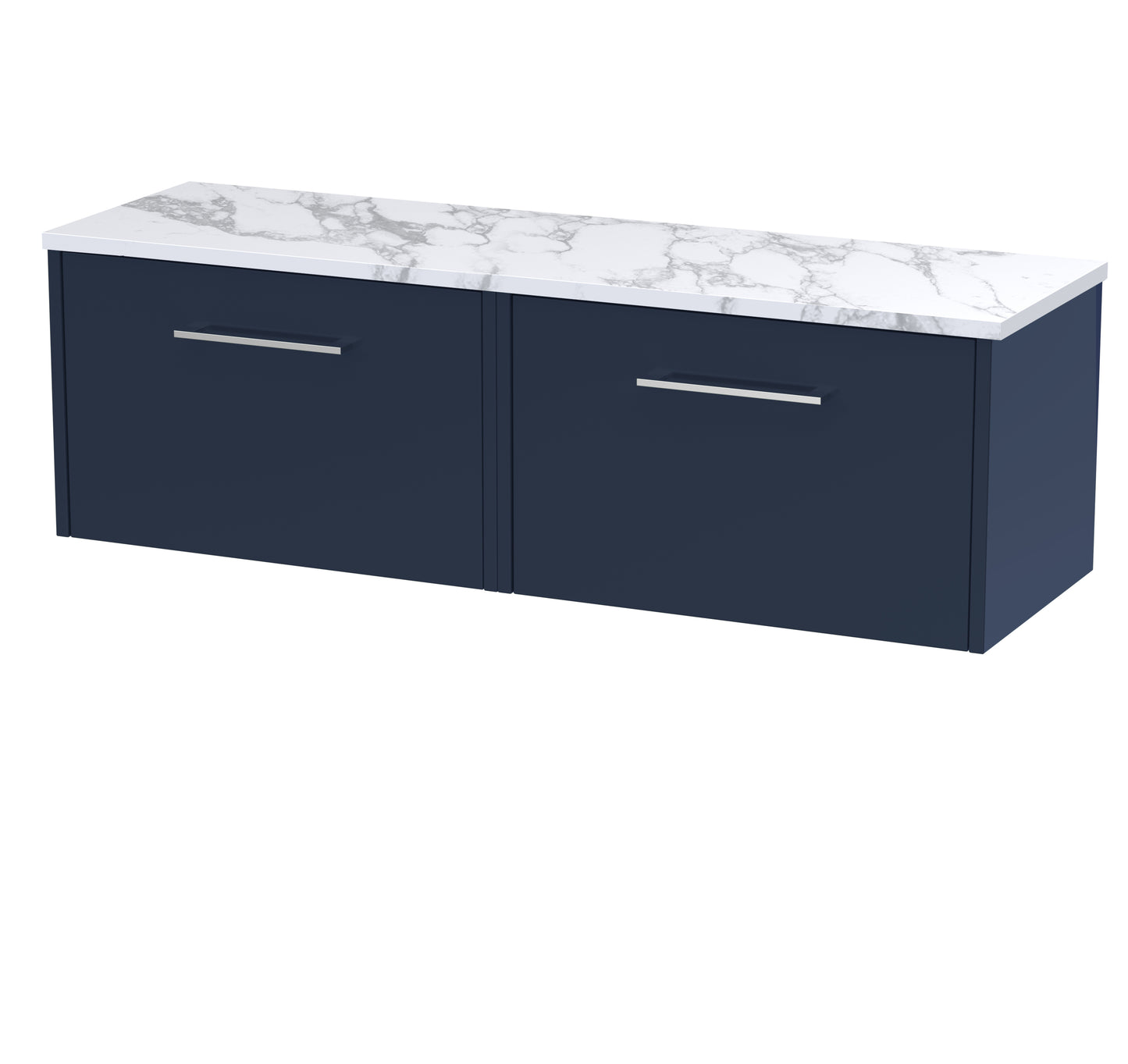 Hudson Reed 1200 Wall Hung 2-Drawer Vanity & Laminate Worktop