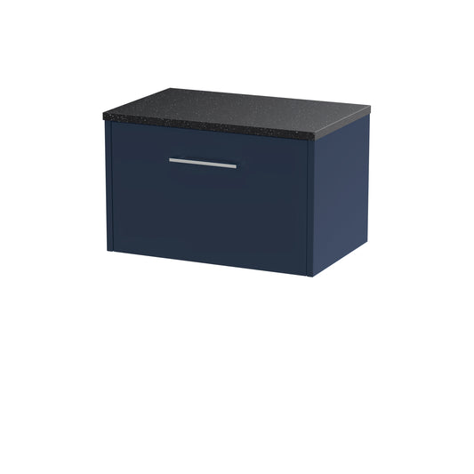 Hudson Reed 600mm Wall Hung Single Drawer Vanity & Laminate Worktop
