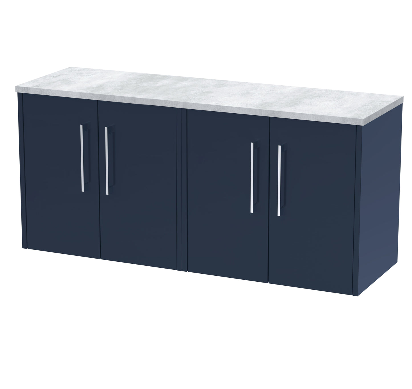 Hudson Reed 1200 Wall Hung 4-Door Vanity & Laminate Worktop