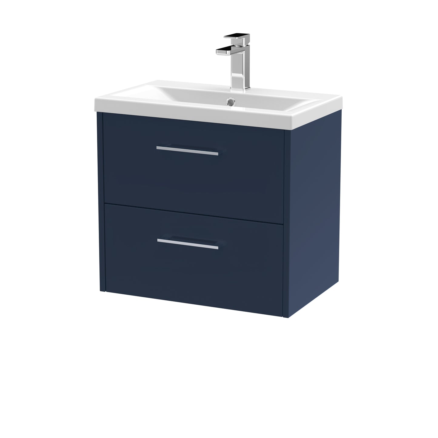 Hudson Reed 600mm Wall Hung 2-Drawer Vanity & Basin 1