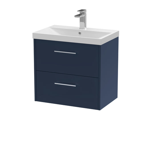 Hudson Reed 600mm Wall Hung 2-Drawer Vanity & Basin 3