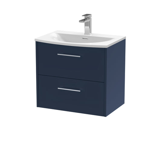 Hudson Reed 600mm Wall Hung 2-Drawer Vanity & Basin 4
