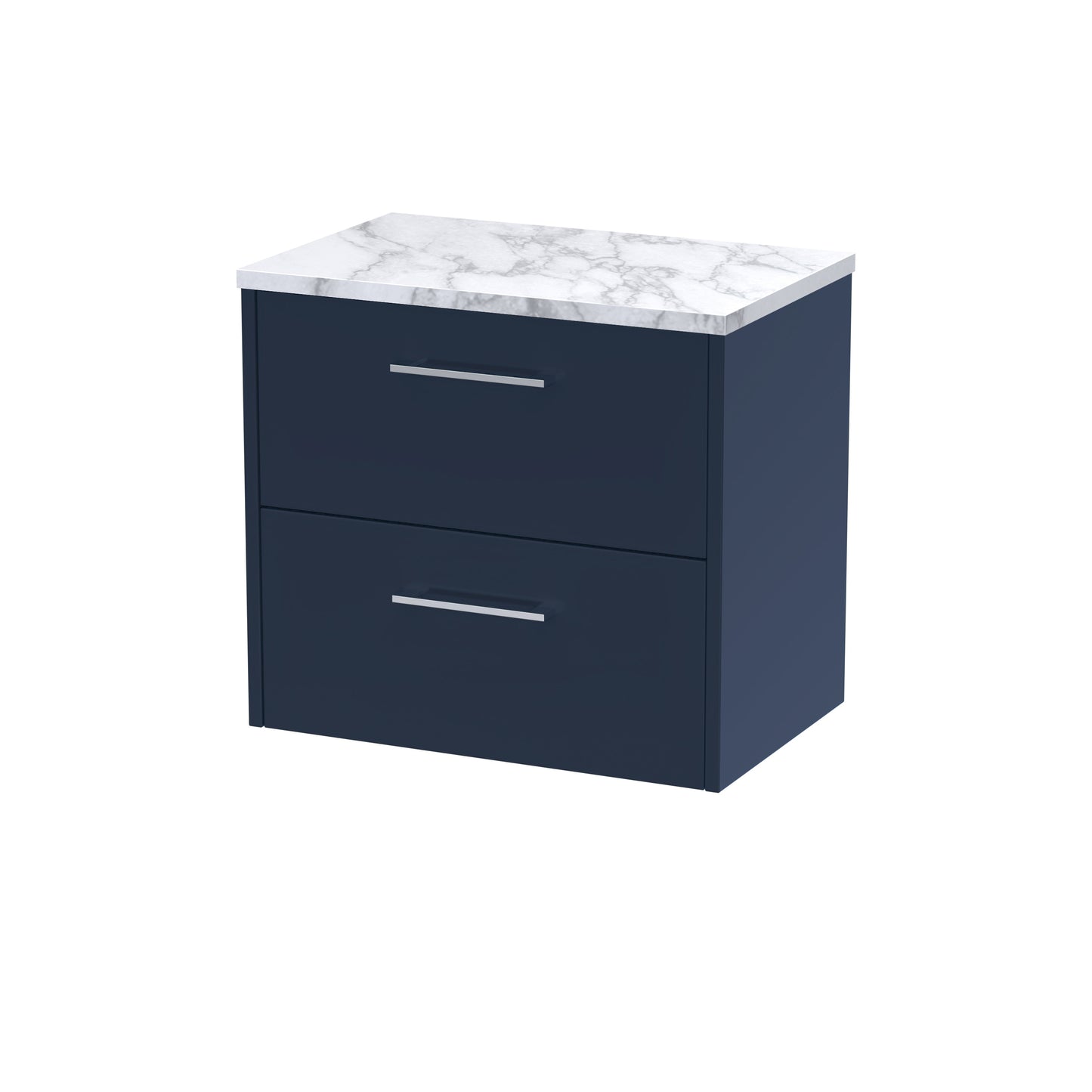 Hudson Reed 600 Wall Hung 2-Drawer Vanity & Laminate Worktop