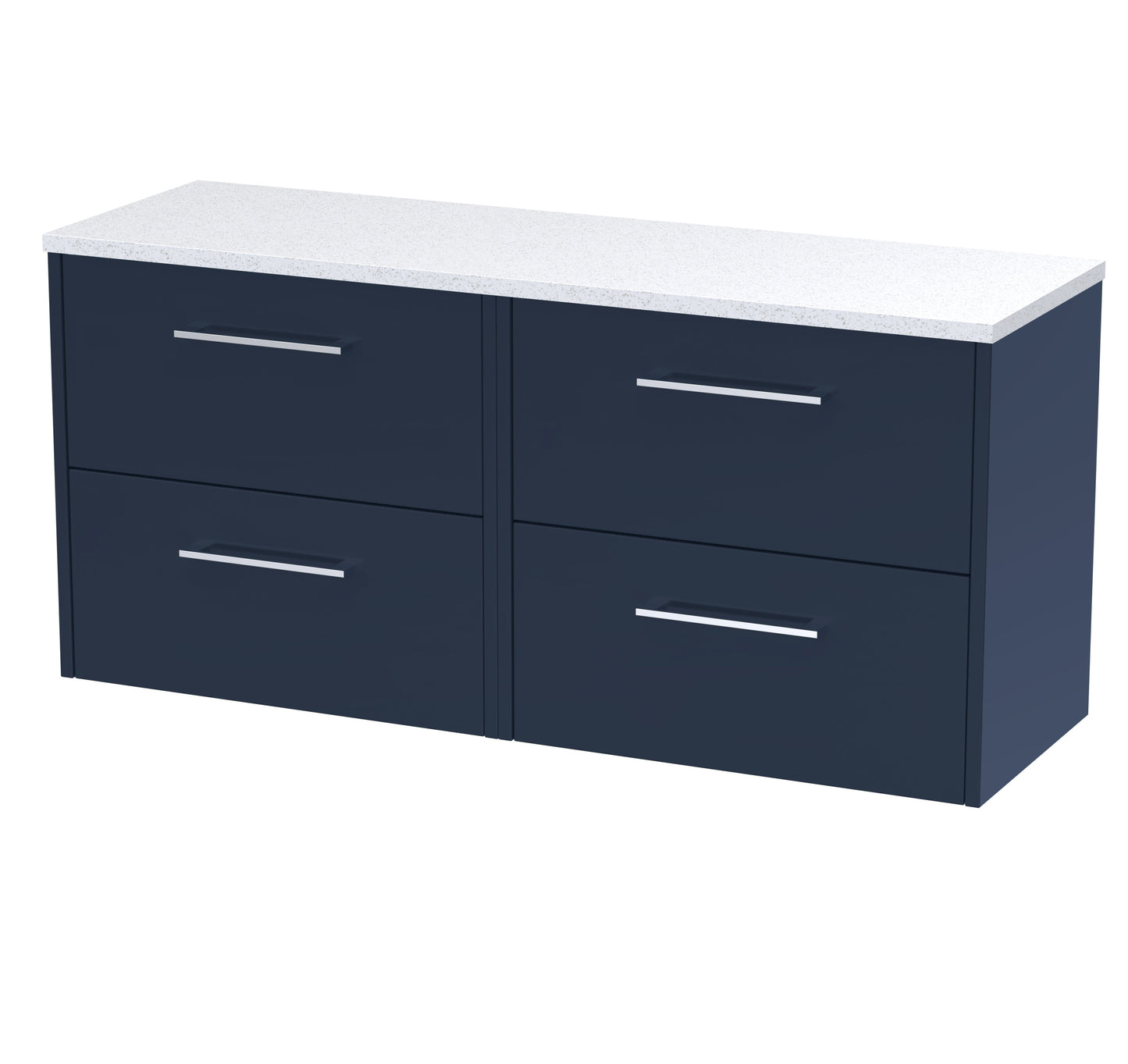 Hudson Reed 1200 Wall Hung 4-Drawer Vanity & Laminate Worktop