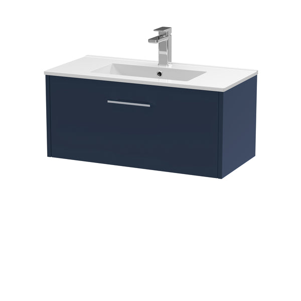 Hudson Reed 800mm Wall Hung Single Drawer Vanity & Basin 2