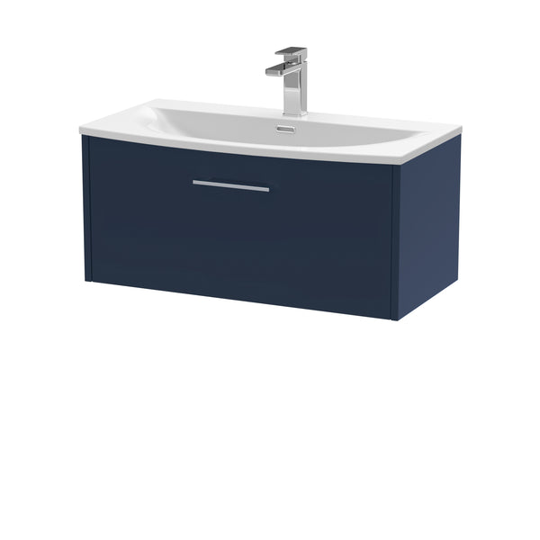 Hudson Reed 800mm Wall Hung Single Drawer Vanity & Basin 4