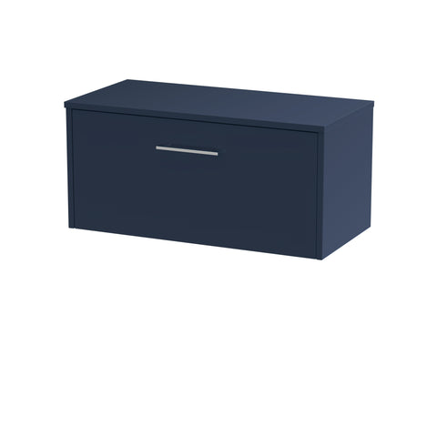 Hudson Reed 800mm Wall Hung Single Drawer Vanity & Worktop