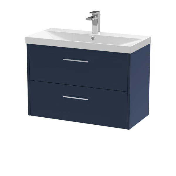 Hudson Reed 800mm Wall Hung 2-Drawer Vanity & Basin 3