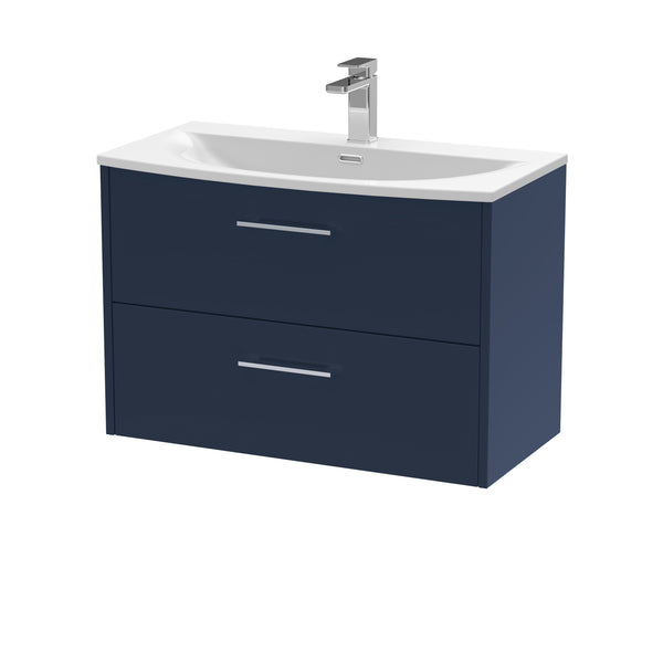 Hudson Reed 800mm Wall Hung 2-Drawer Vanity & Basin 4