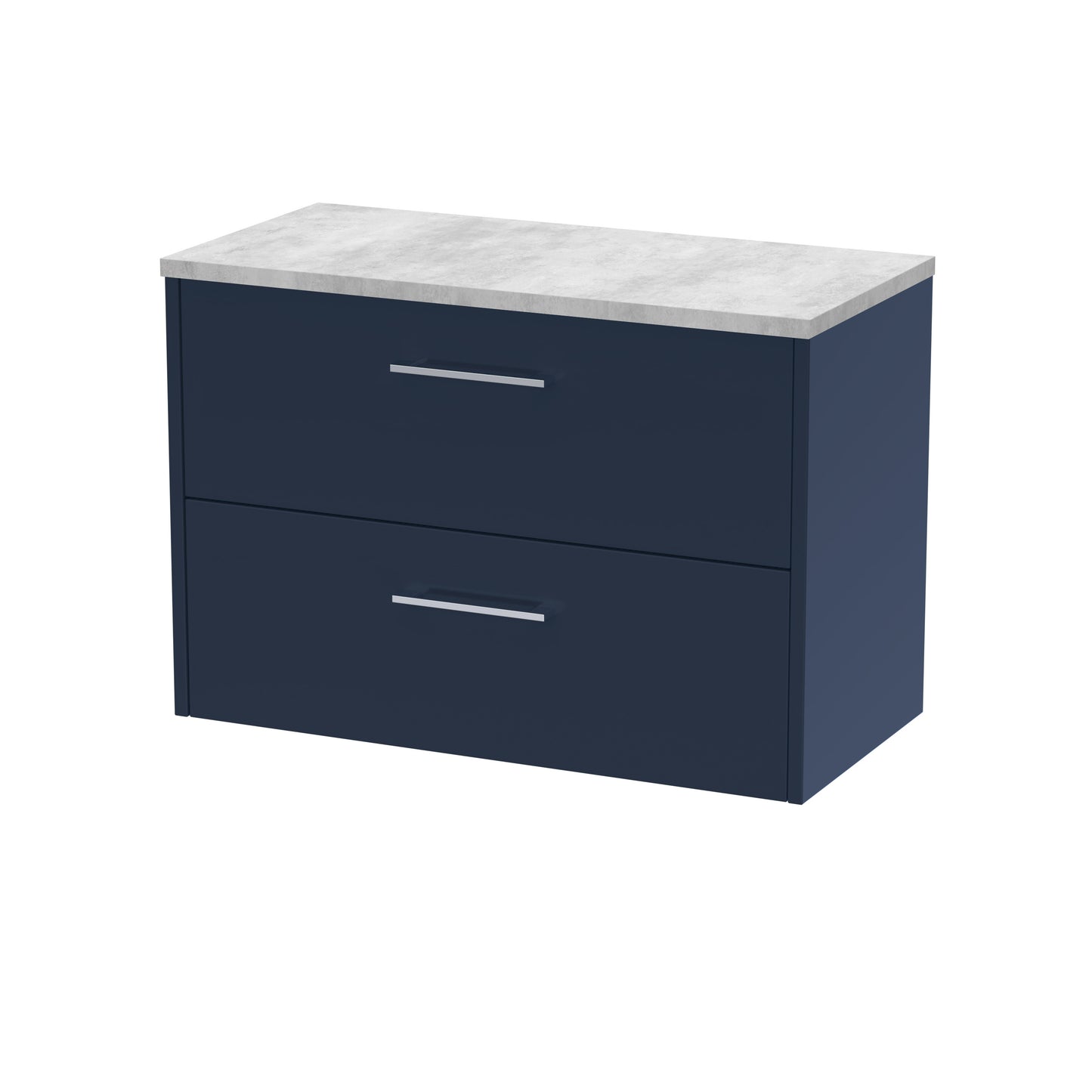 Hudson Reed 800mm Wall Hung 2-Drawer Vanity & Laminate Worktop