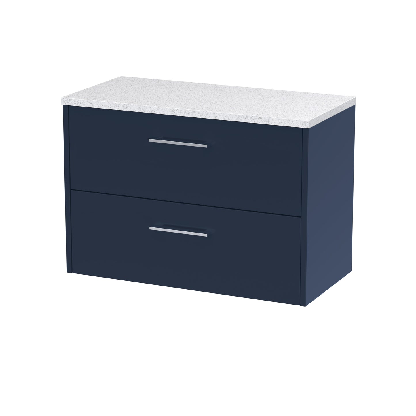 Hudson Reed 800mm Wall Hung 2-Drawer Vanity & Laminate Worktop