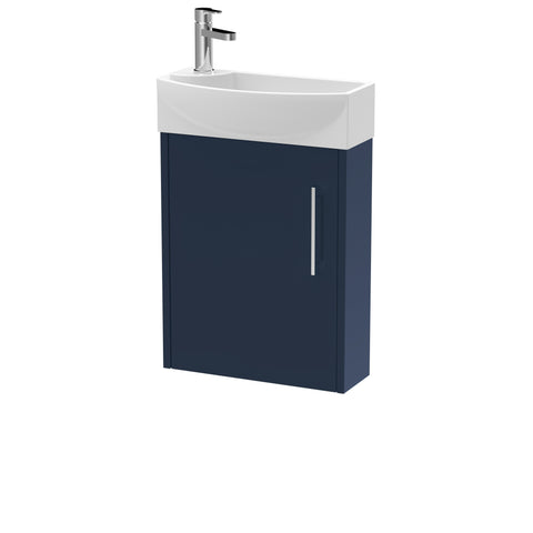 Hudson Reed 440mm Wall Hung 1-Door Unit & 1TH Basin RH