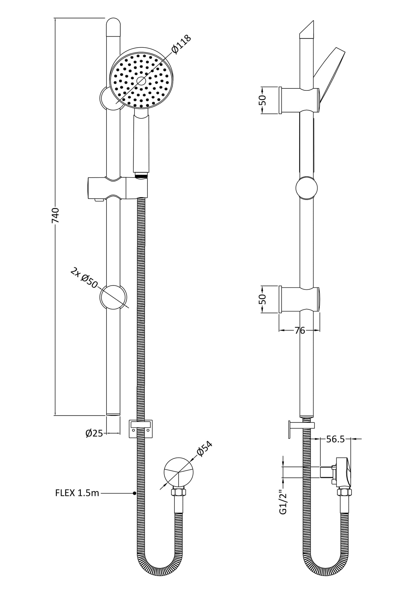 NUIE Slide Rail Kit
