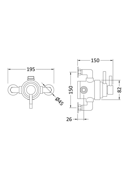 Hudson Reed Exposed Thermostatic Shower Valve