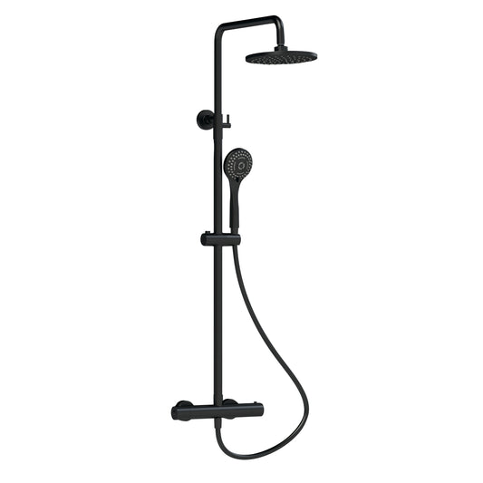 NUIE Round Thermostatic Bar Valve & Shower Kit