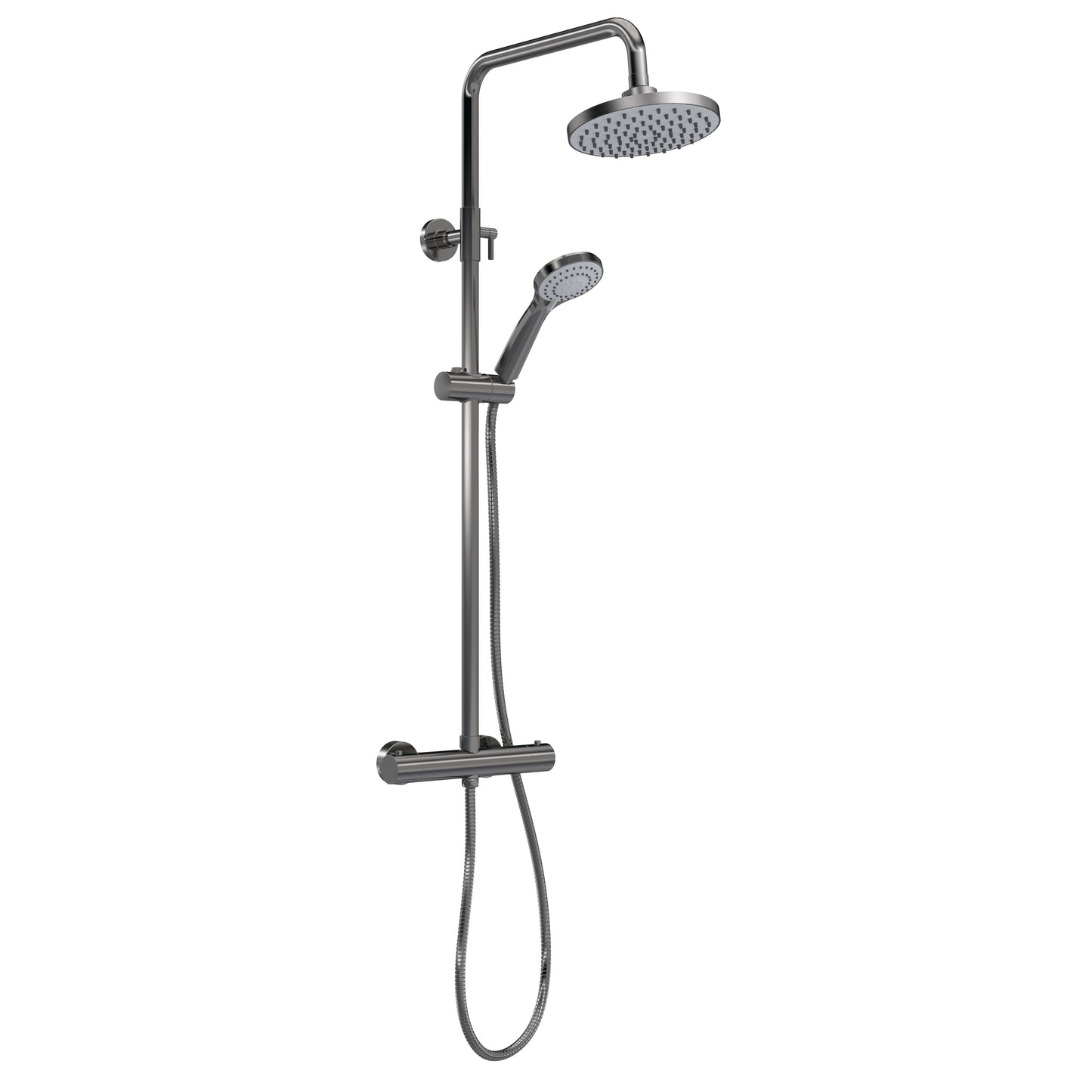 NUIE Round Thermostatic Bar Valve & Shower Kit