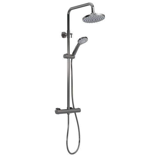 NUIE Round Thermostatic Bar Valve & Shower Kit