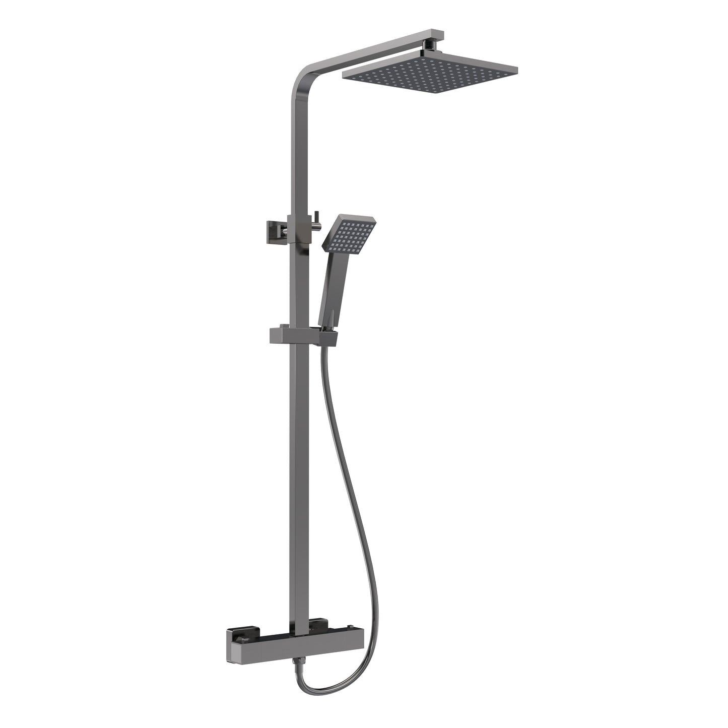 NUIE Square Thermostatic Bar Valve & Shower Kit