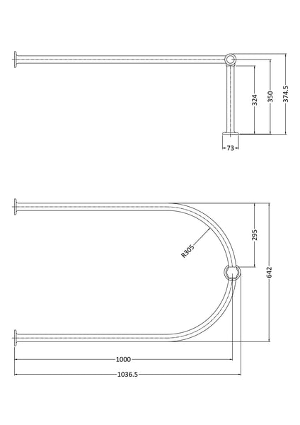 Hudson Reed Shower Ring