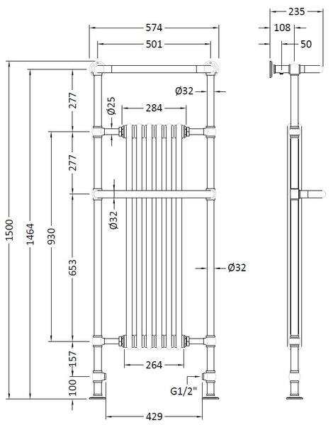 Hudson Reed Brampton Towel Rail