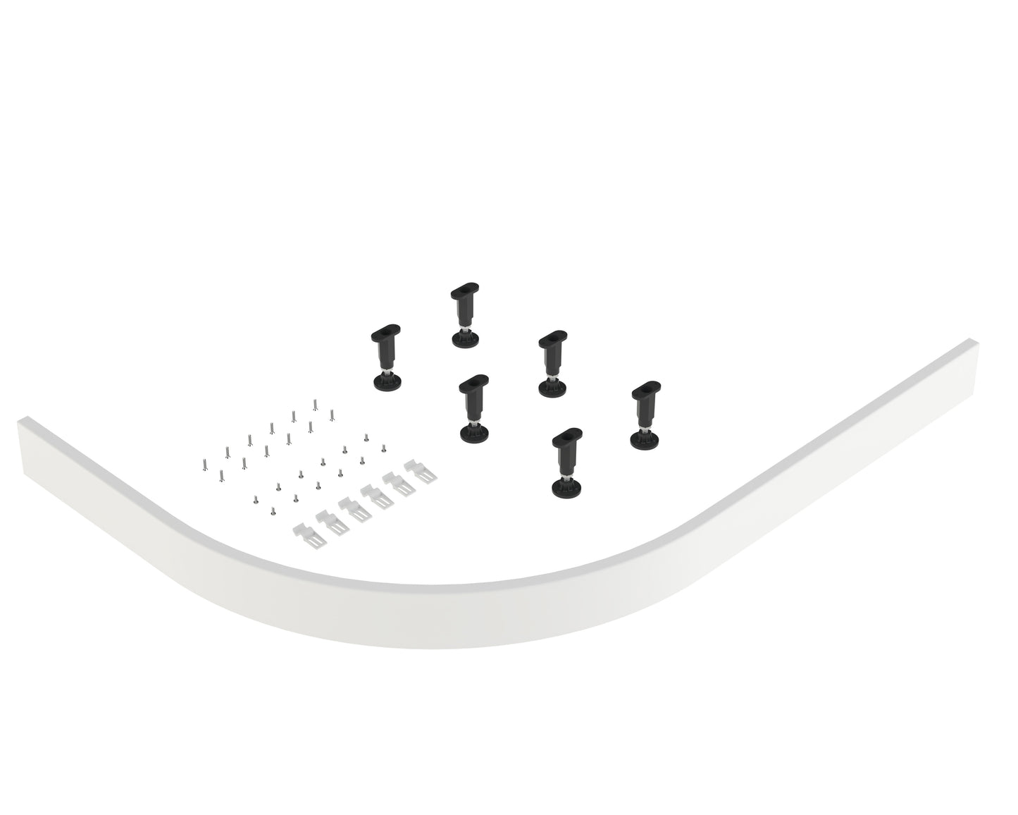 NUIE Leg Set & Plinth Kit (900x900 Curved Plinth)