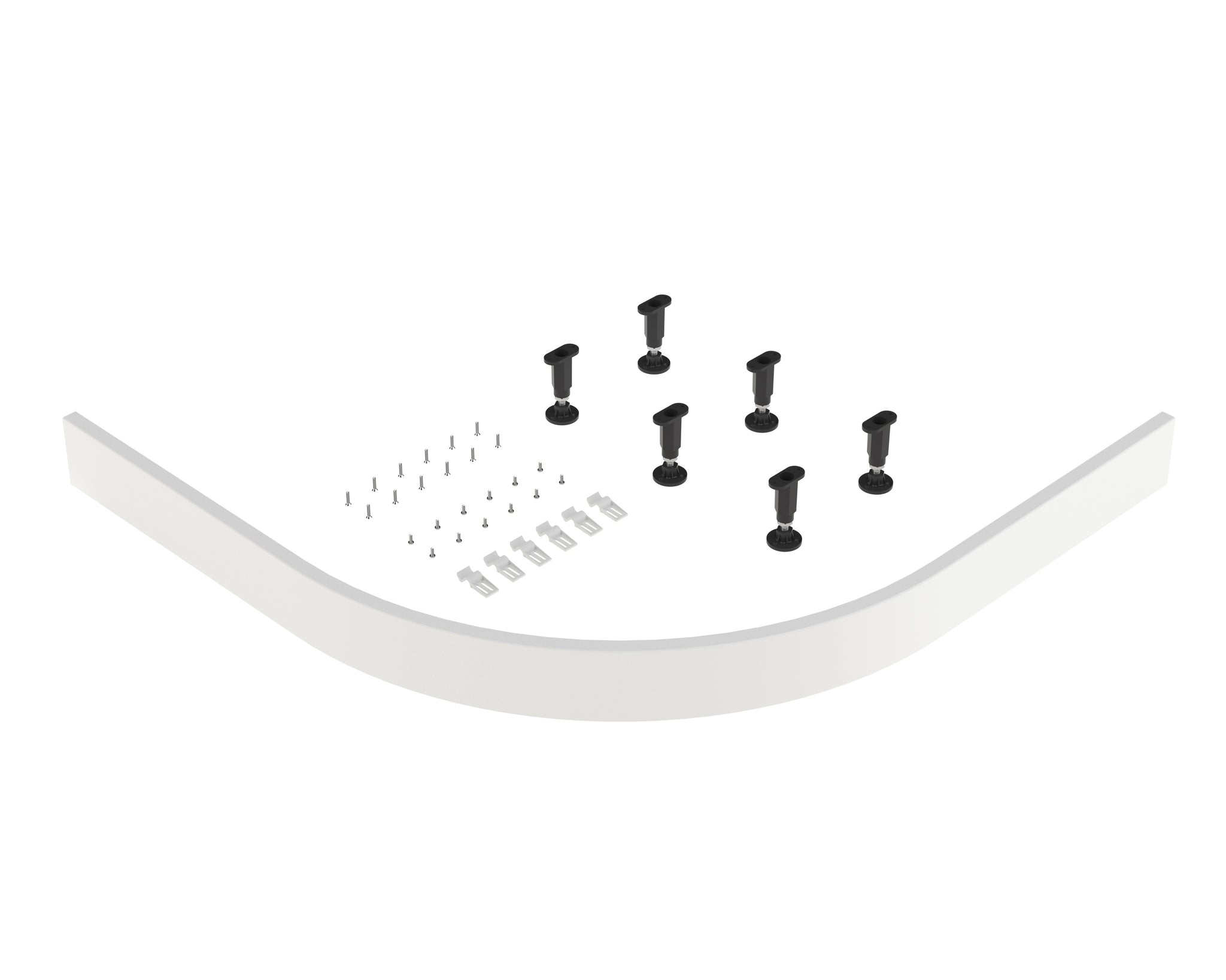 NUIE Leg Set & Plinth Kit (1000x1000 Curved Plinth)