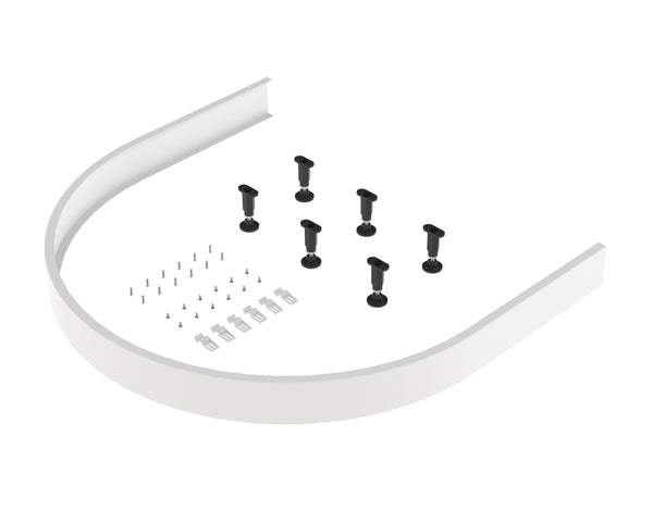 NUIE Leg Set & Plinth Kit For D-Shaped Tray