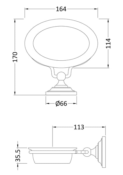 Hudson Reed Soap Dish