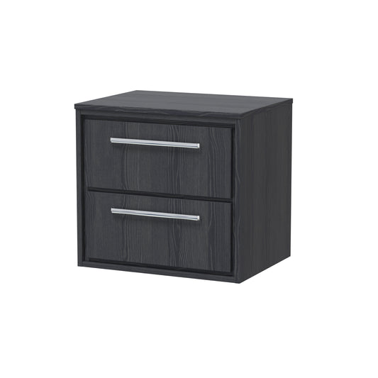 Hudson Reed 600mm Wall Hung 2-Drawer Vanity with Worktop