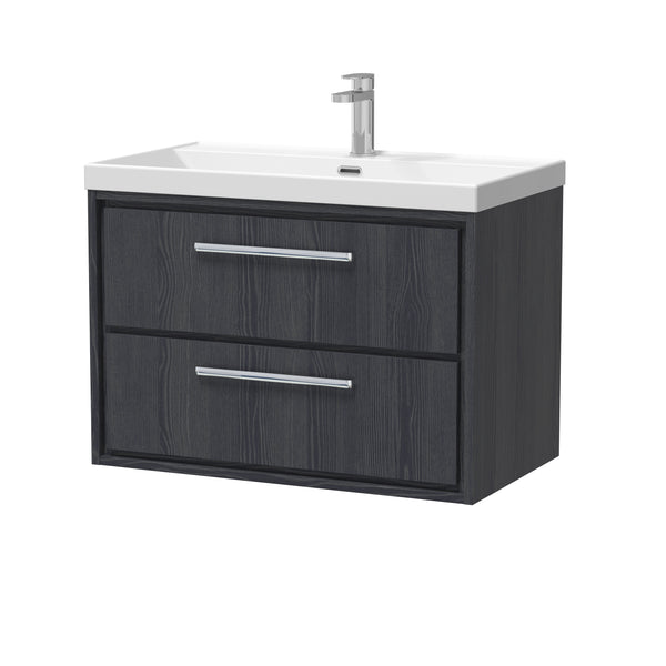 Hudson Reed 800mm Wall Hung 2-Drawer Vanity with Basin - 1 Tap Hole