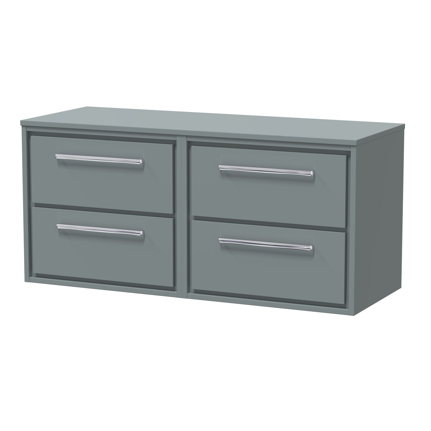 Hudson Reed 1200mm Wall Hung 4-Drawer Vanity with Worktop