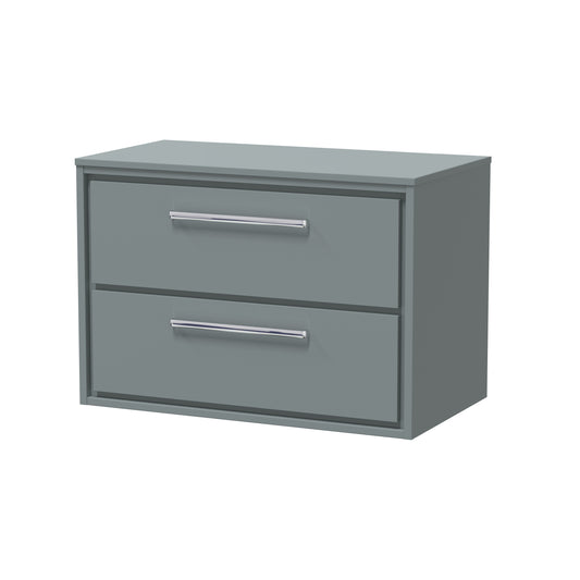 Hudson Reed 800mm Wall Hung 2-Drawer Vanity with Worktop