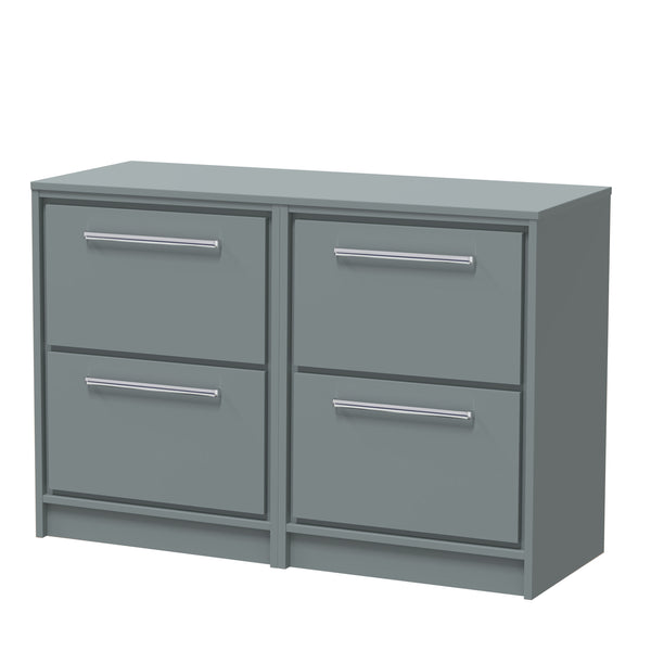 Hudson Reed 1200mm Floor Standing 4-Drawer Vanity with Worktop