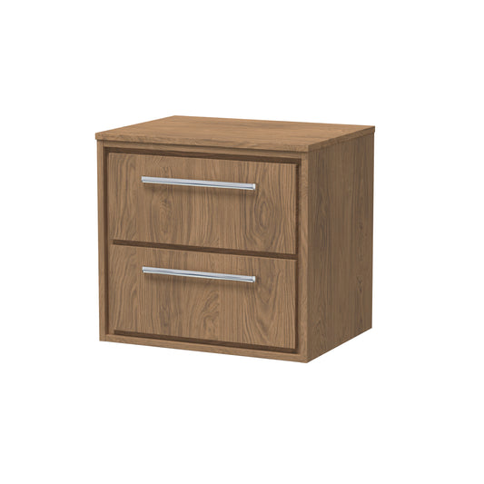 Hudson Reed 600mm Wall Hung 2-Drawer Vanity with Worktop